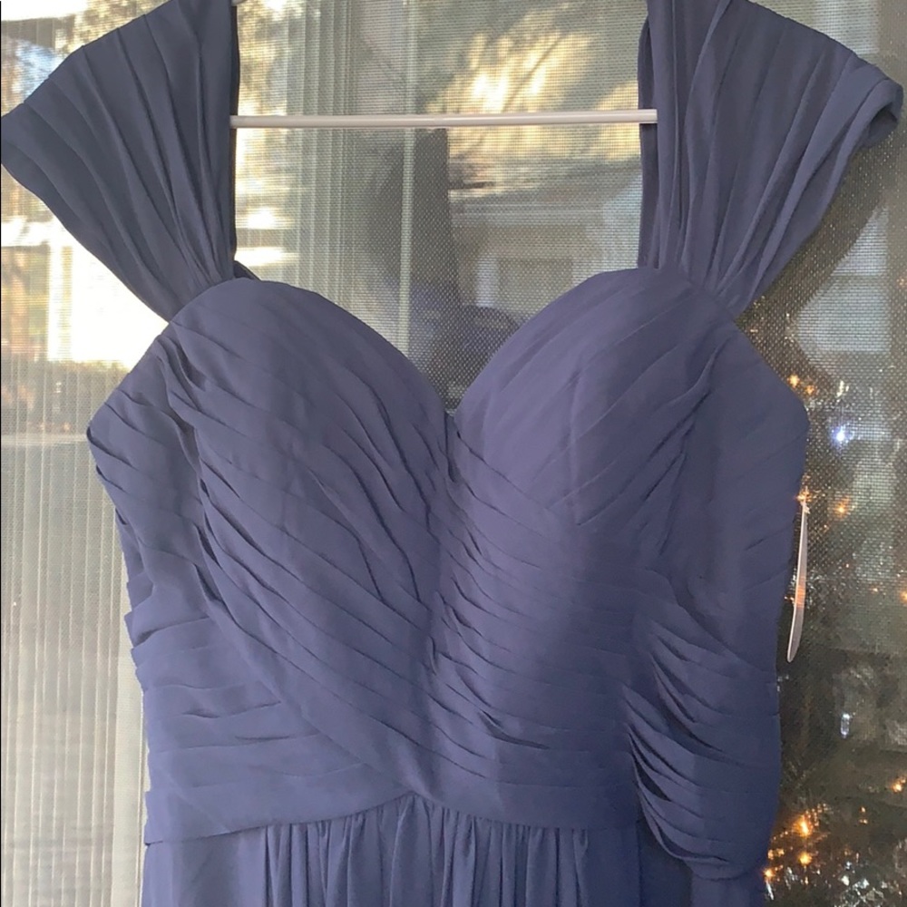 Bill Levkoff Navy blue long formal dress size 12.